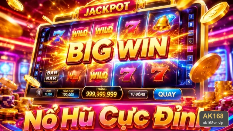 Nổ Hũ AK168: Đọc Giao Diện Slot, Jackpot Và Cơ Chế Quay Trong Ảnh – ak168vn.vip