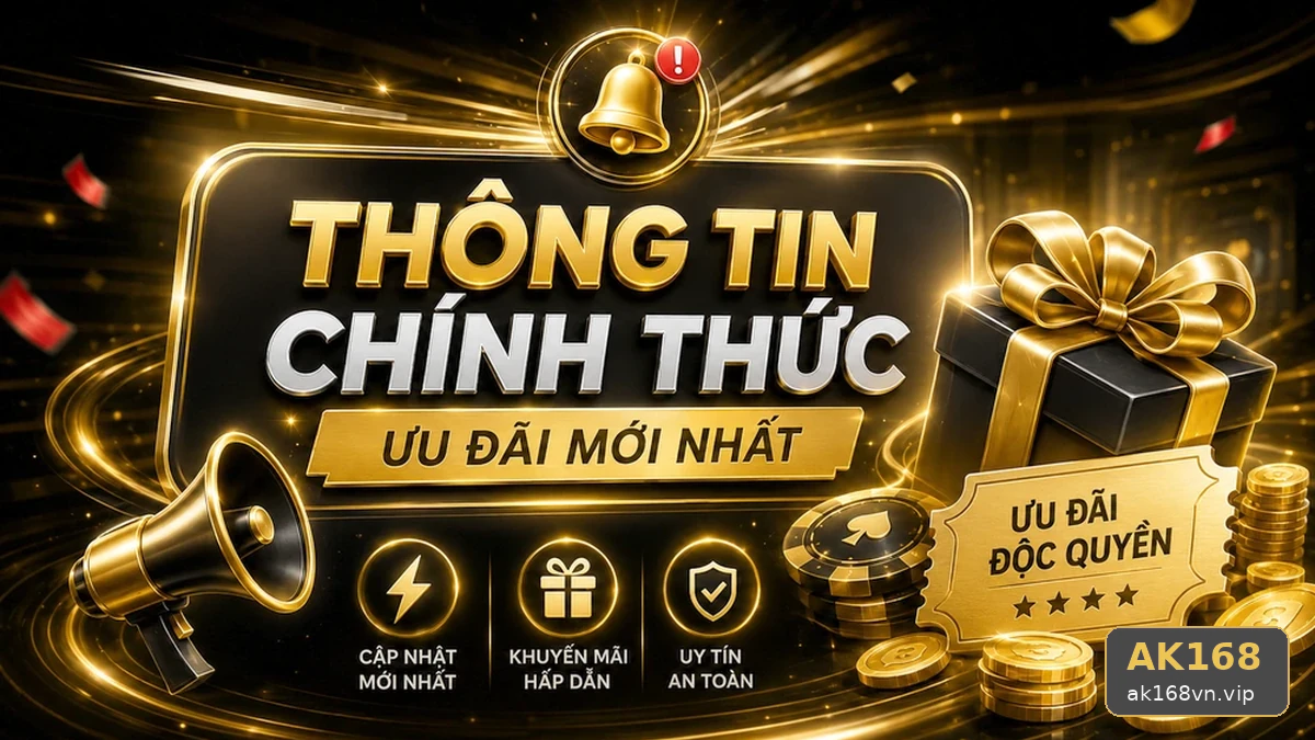 Khuyến Mãi AK168 Tại ak168vn.vip: Kiểm Tra Trò Chơi Hợp Lệ Và Các Trường Hợp Bị Loại Trừ Khi Nhận Thưởng