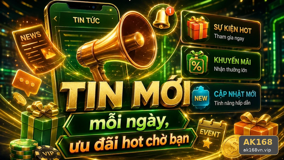 Khuyến Mãi AK168 Tại ak168vn.vip: Đọc Chi Tiết Giao Diện Ưu Đãi Và Đánh Giá Cho Người Mới Bằng Tiêu Chí Minh Bạch – Góc Kiểm Chứng Theo Tên Miền