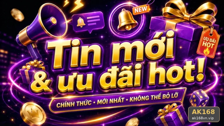 Khuyến Mãi AK168 Tại ak168vn.vip: Đọc Chi Tiết Giao Diện Tin Mới, Ưu Đãi Và Điều Kiện Nhận Thưởng – Đánh Giá Minh Bạch Cho Người Mới Qua Góc Kiểm Chứng Theo Tên Miền