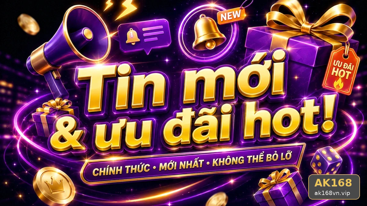 Khuyến Mãi AK168 Tại ak168vn.vip: Đọc Chi Tiết Giao Diện Tin Mới, Ưu Đãi Và Điều Kiện Nhận Thưởng – Đánh Giá Minh Bạch Cho Người Mới Qua Góc Kiểm Chứng Theo Tên Miền
